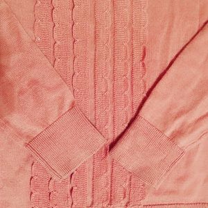 Loft coral sweater sweat shirt crew neck  XS